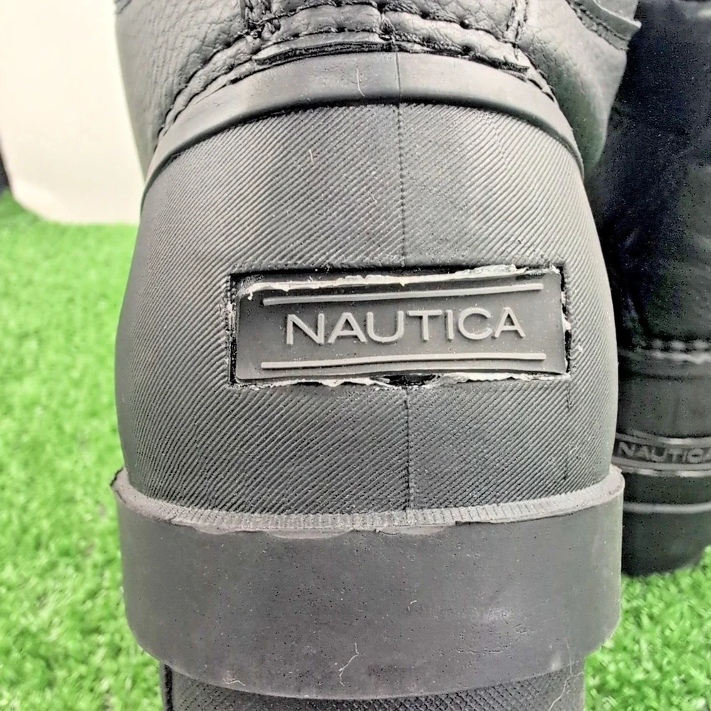 3M Nautica Bedford Winter Boots Men's 12 Black Waterproof Shell Insulated Shoes
